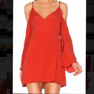 NWT Lovers + Friends Cold Shoulder Wrap Dress